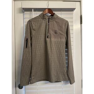 Rudsak Warren Mens Monogram 1/4 Zip Base Layer Ski Snow Adventure Tan Brown Med